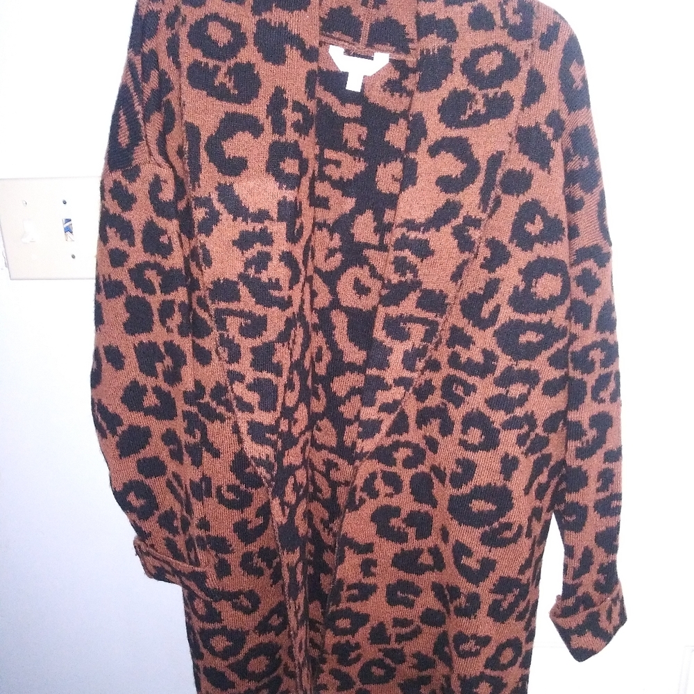 Leopard print cardigan